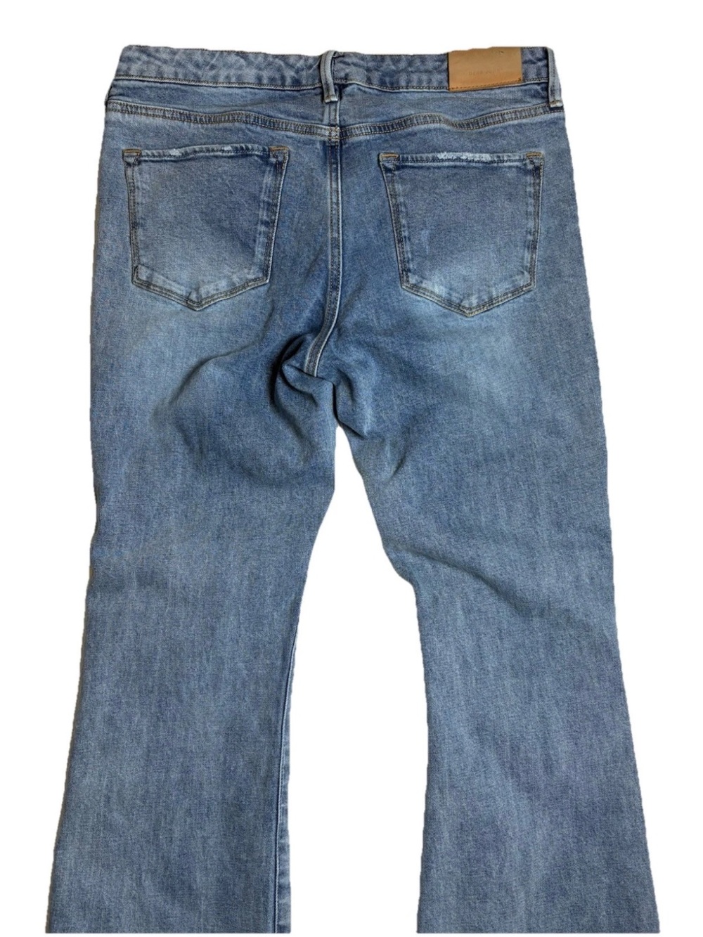 Dear John Womens Jaxton Boot Cut Mid Rise Raw Hem Split Side Seam Jeans 30 x 32 - Picture 5 of 11